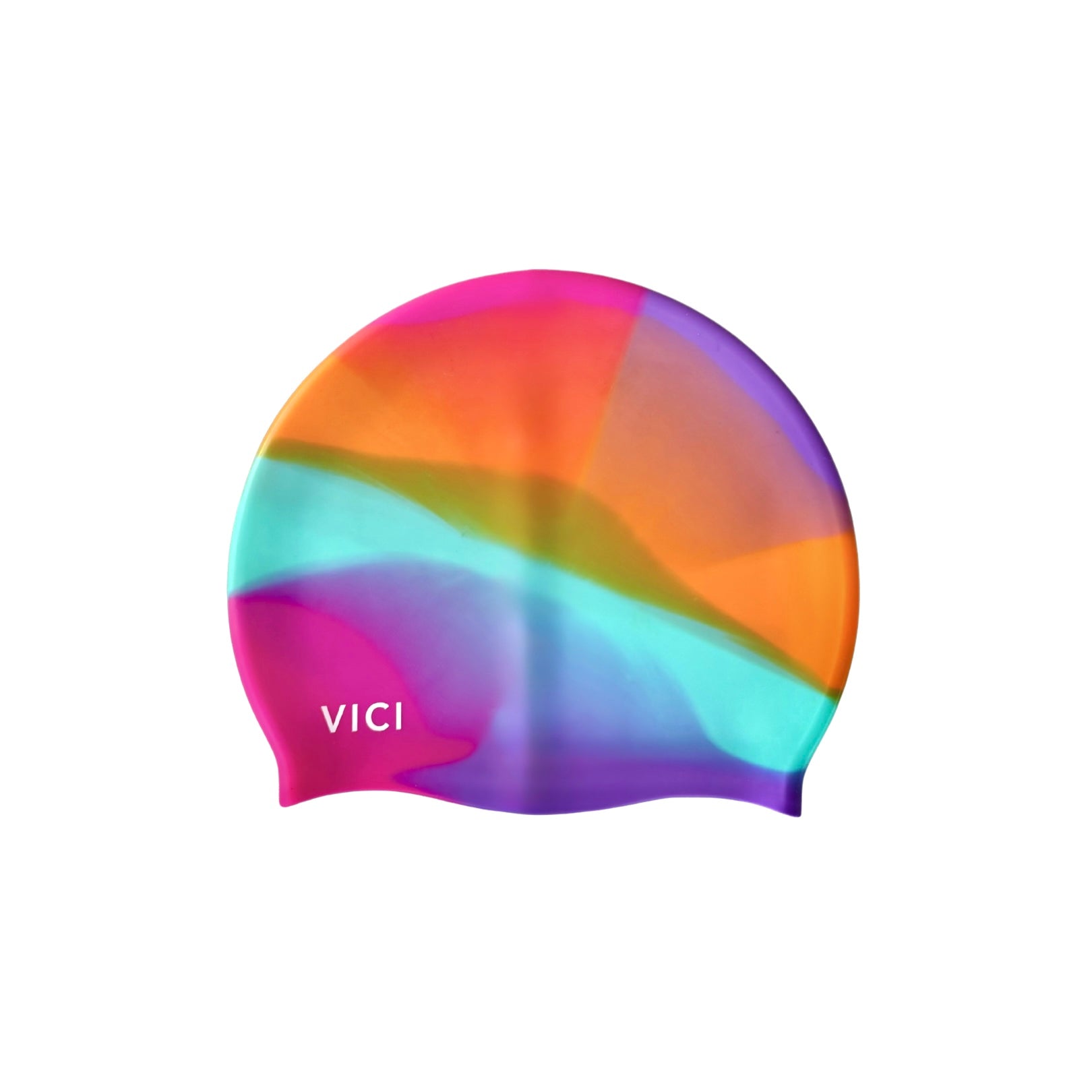 Bright colourful swim cap