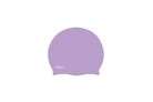 A light purple silicone swim cap with the brand name 'VICI' printed in white near the bottom left, shown on a plain white background.