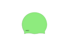 A light green silicone swim cap with the brand name 'VICI' printed in black near the bottom left, shown on a plain white background.